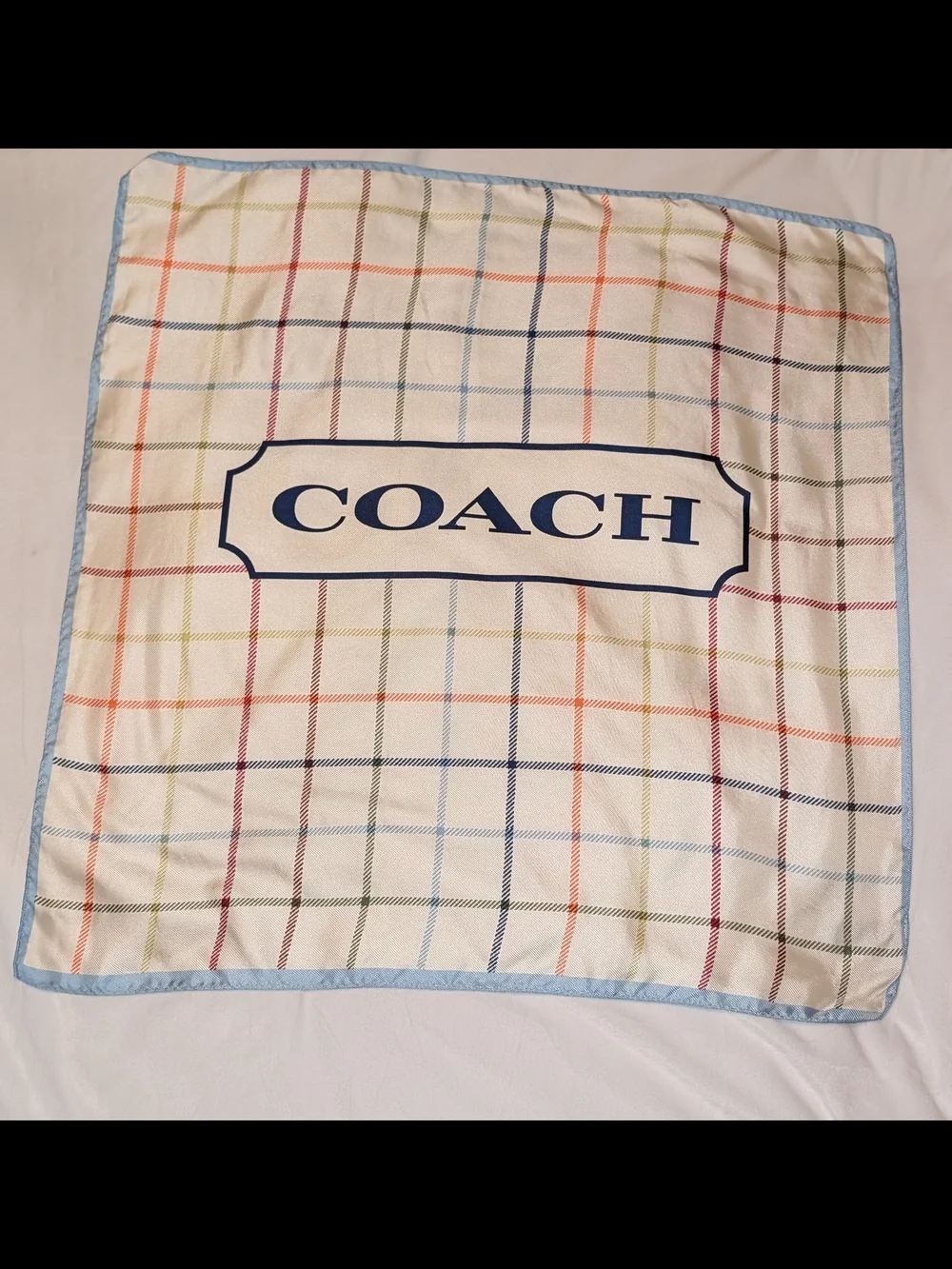 Coach Heritage Tattersall Silk Scarf 21